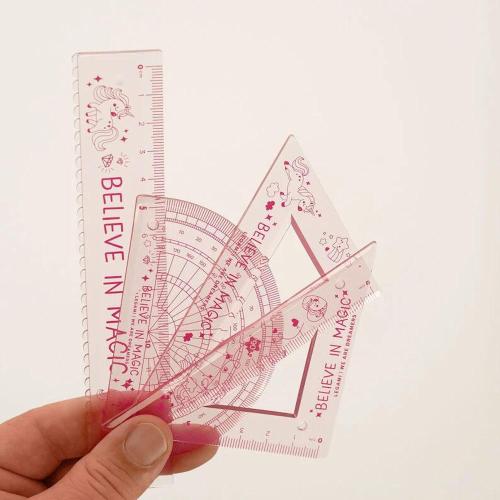Legami Set di Geometria - You Rule! Unicorno | Kit Disegno Flessibile Scuola Magico