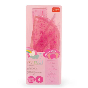 Legami Set di Geometria - You Rule! Unicorno | Kit Disegno Flessibile Scuola Magico