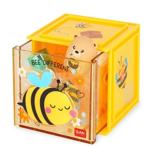 Legami Box Componibile Cutie Cube Ape | Cassetto Scrivania Organizer Bambini Casa Camera