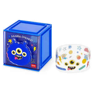 Legami Box Componibile Cutie Cube Monster | Cassetto Scrivania Organizer Bambini Casa