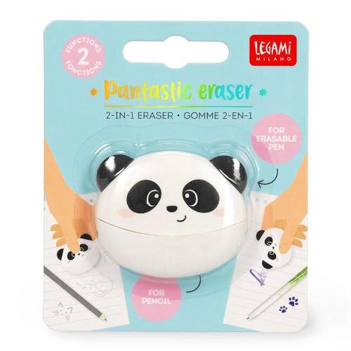 Legami Gomma 2 in 1 Pantastic Eraser Panda | Gomma Scuola Matita Inchiostro Bambini