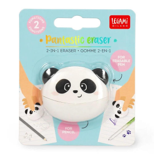 Legami Gomma 2 in 1 Pantastic Eraser Panda | Gomma Scuola Matita Inchiostro Bambini