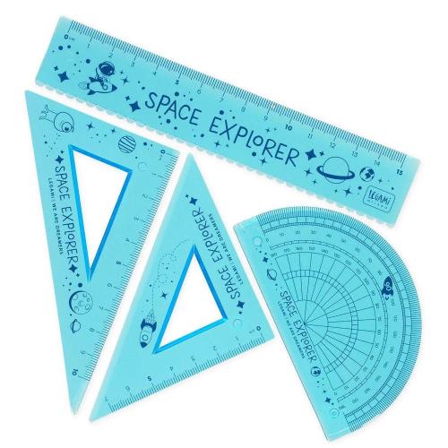 Legami Set Geometria You Rule! Space | Squadre Righello Flessibili Scuola Disegno