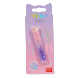 Legami Mini Forbici - Meow Zampa Gatto | Forbicine Portatili Scuola Borsa Taglio Preciso