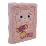 Mofu Mofu Diario scuola datato 2025-2026 - Orsetto Rosa Peluche | Agenda Bambina