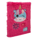 Mofu Mofu Diario Scuola Datato 2025-2026 Unicorno Fucsia Peluche | Agenda Magica