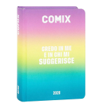 Comix Diario Agenda 16 mesi Standard 25-26 Sfumato Arcobaleno "Credo In Me Suggerisce"