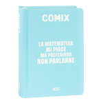 Comix Agenda Mini 16m 2025-2026 Azzurro "Matematica No Talk"