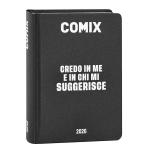 Comix Diario Mini 16m 2025-2026 Nero "Credo Chi Suggerisce"