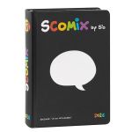 Scomix Medium Diario 16m 2025-2026 Nero Catchphrase by Sio