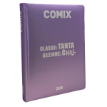 Comix Diario Wave 13m 2025-2026 Lilla Metallizzato "Classe Chill"