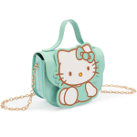 Hello Kitty Borsetta Handbag Verde Acqua Tracolla Catena | Borsa