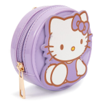 Hello Kitty Portamonete Tondo Lilla con Moschettone | Accessorio