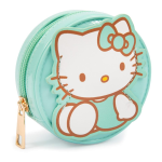 Hello Kitty Portamonete Tondo Verde Acqua Moschettone | Gadget