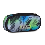 Seven Astuccio Round Plus | Portapenne Scuola Blu e Verde