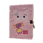 Mofu Mofu Diario segreto peluche | Orsetto Rosa con Lucchetto