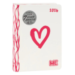 ME Diario 16 Mesi 2025-2026 | Bianco con Cuore Rosso - Diario Scuola