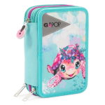 Gopop Astuccio completo 3 zip Tartaruga | Turtle Bloom - Scuola Bambina