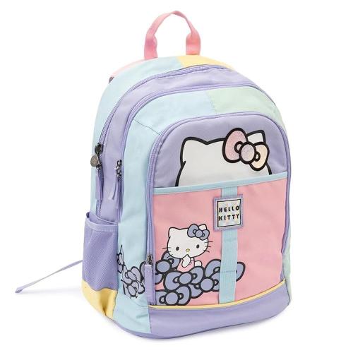 Hello Kitty Diva Zaino Americano Bianco Hello Kitty Zaino scuola 3 scomparti | Colori Pastello - Zaino Bambina