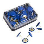 Iternet Puntine da disegno | 50 pz Blu - per Ufficio e Scuola