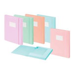 Plastidea Cartella con elastico 30mm | Colori Pastello Assortiti