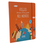 Mood Agenda Giornaliera 2026 - Arancione Mondo "Voglio" CB070