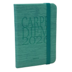 Carpe Diem Agenda Settimanale 2026 | Verde Acqua con Elastico CB071