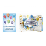 RF Biglietto Auguri Pop-Up Compleanno per Lui | Sorpresa 3D con Palloncini Colorati