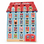 iTotal Calendario dell'Avvento Riutilizzabile a Casetta | 25 Sorprese di Cancelleria Kawaii