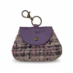 Kikamia Portamonete Charm in Bouclé Lilla | Mini Pochette Elegante da Borsa
