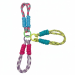 Kikamia Set 3 Bracciali Portachiavi Intrecciati | Charm Multiuso Fluo Multicolor