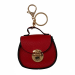 Kikamia Mini Borsa Charm Rossa | Portamonete Stile Iconico da Agganciare