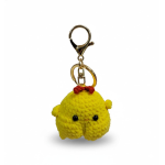 Kikamia Portachiavi Pulcino Stile Amigurumi | Charm Kawaii Effetto Uncinetto