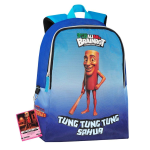 Brainrot Zainetto Tempo Libero Sahur: Zaino Compatto con Card Portachiavi