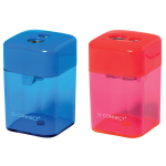 Q-Connect Temperamatite 2 Fori con Serbatoio: Colori Assortiti 6x4 cm