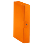 Euro-Cart Portadocumenti Arancio: Presspan con Bottone Dorso 6cm