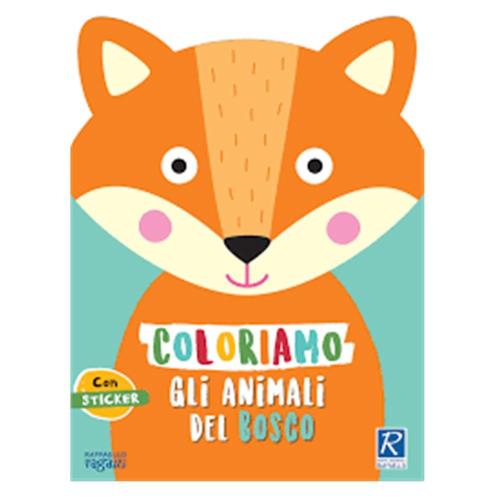 Raffaello Albo da Colorare Animali del Bosco con Sticker