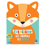 Raffaello Albo da Colorare Animali del Bosco con Sticker