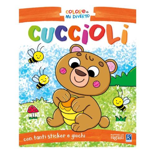 Raffaello Albo da Colorare Cuccioli con Sticker