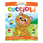 Raffaello Albo da Colorare Cuccioli con Sticker