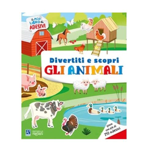 Raffaello Libro Sticker Divertiti e Scopri gli Animali