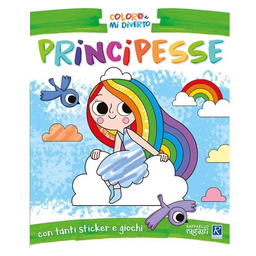 Raffaello Albo da Colorare Principesse con Sticker e Giochi