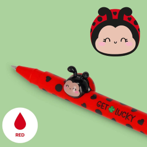 Legami Penna Gel Lovely Friends Coccinella: Inchiostro Rosso