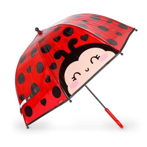 Legami Ombrello Bambini Coccinella: Trasparente Get Lucky 68x72 cm