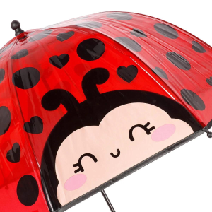Legami Ombrello Bambini Coccinella: Trasparente Get Lucky 68x72 cm