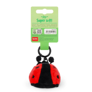 Legami Portachiavi Peluche Coccinella: Tiny Super Soft Get Lucky