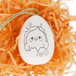 Legami Kit Decorazione Uovo Hoppy Easter: Ceramica con Colori e Pennello