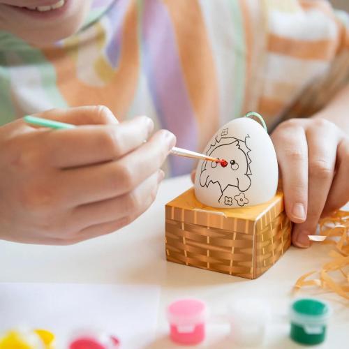 Legami Kit Decorazione Uovo Hoppy Easter: Ceramica con Colori e Pennello