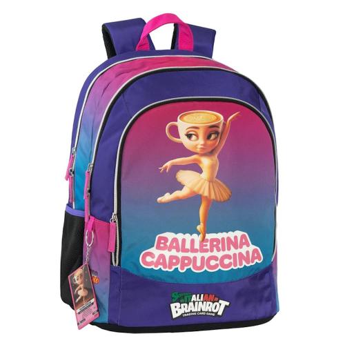 Zaino Organizzato Skifidol Italian Brainrot Ballerina Cappuccina