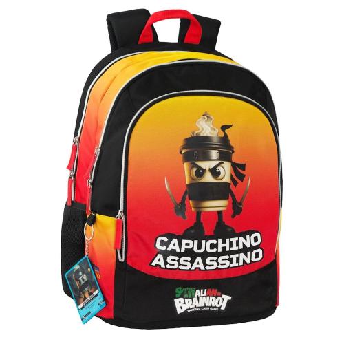 Zaino Organizzato Skifidol Italian Brainrot Cappuccino Assassino